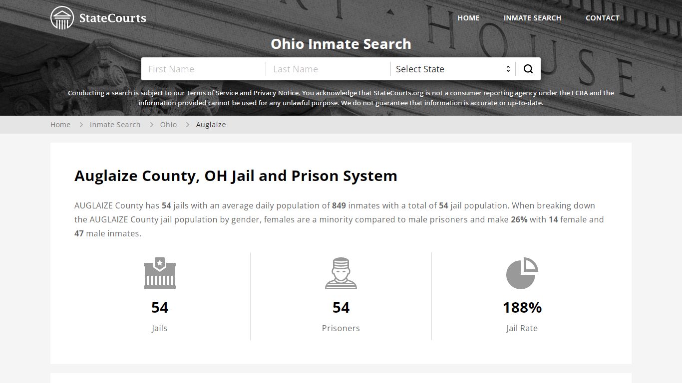 Auglaize County, OH Inmate Search - StateCourts